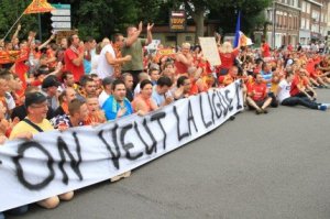 Fransada «Hafka» əleyhinə etiraz aksiyası keçirilib