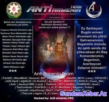 Azərbaycanlılar qondarma "Qarabağ Respublikası"nın saytlarını dağıtdı - Foto