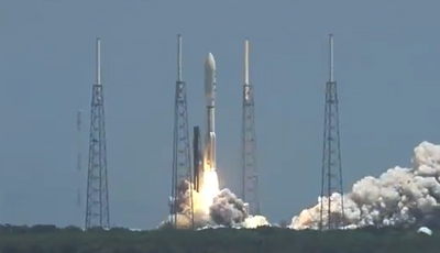 “Soyuz” raketi kosmosa yola düşdü (VİDEO)
