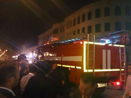 DİN Sumqayıtda “Karvan” ticarət mərkəzində baş verən yanğınla bağlı məlumat yayıb