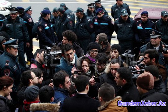 Sarkisyanın evinə hücum (FOTO)