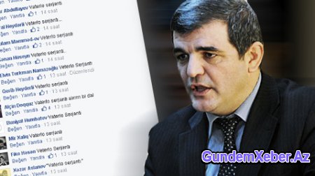Gənclər Fazil Mustafanın təhqirinə cavab verdi- Screeshot