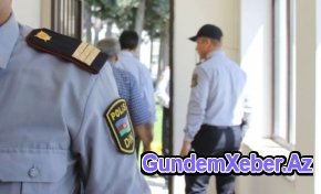 Biləcəridə polisin maşını gölə atıldı