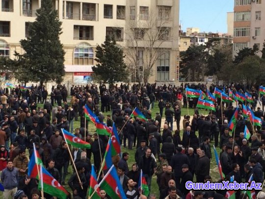 "Qorotdel"dən mitinq açıqlaması: "500 nəfər idilər..." - (Yenilənib 8, Fotolar)