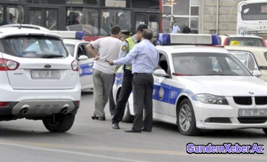 Baş Dövlət Yol Polisinin təsadüfi kadları