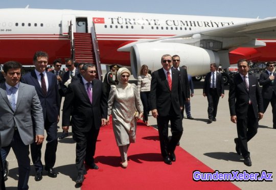 Ərdoğan Azərbaycana gəldi - FOTO