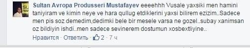 "Space"in aparıcısı ilə prodüser arasında şok "Facebook" yazışması FOTO