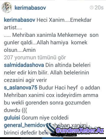 Müğənni Kərim Mehriban Xanlarovanın elə fotosunu paylaşdı ki, "Heci Xanim..." - Biabırçı foto