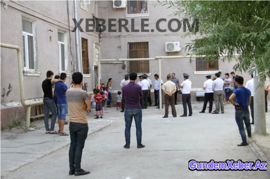 Sumqayıtda ara qarışdı: yol bağlandı, intihara cəhd olundu - FOTOLAR