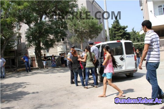 Sumqayıtda ara qarışdı: yol bağlandı, intihara cəhd olundu - FOTOLAR