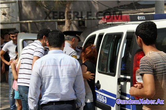 Sumqayıtda ara qarışdı: yol bağlandı, intihara cəhd olundu - FOTOLAR