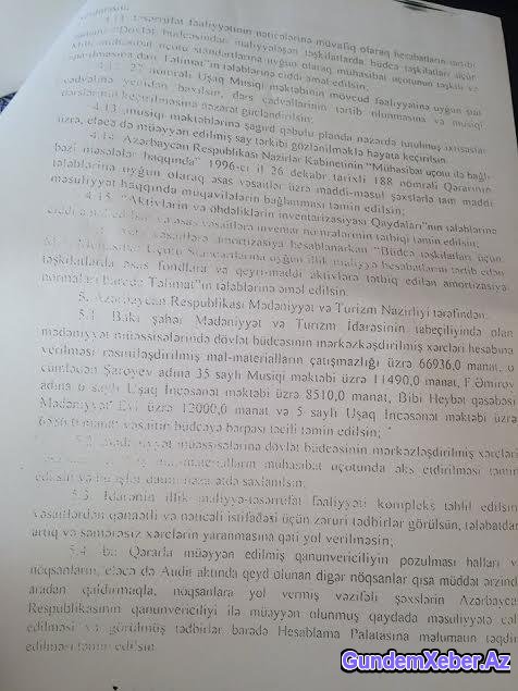 Nazirlikdə dövlət vəsaitinin mənimsənildiyini sübut edən növbəti SƏNƏD - FOTO