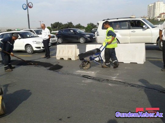 Bakı Avtovağzal kompleksinin qarşısında sürüşmə olub - FOTOSESSİYA - VİDEO