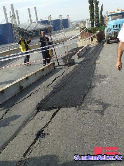 Bakı Avtovağzal kompleksinin qarşısında sürüşmə olub - FOTOSESSİYA - VİDEO