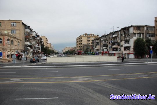 Bakıda yeni yol çəkildi - FOTO