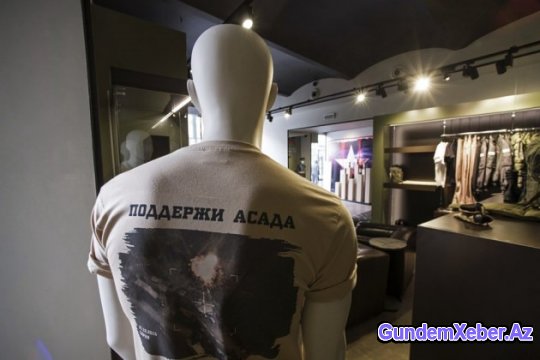 Rusiyada Bəşər Əsədi görün necə dəstəklədilər?! FOTO