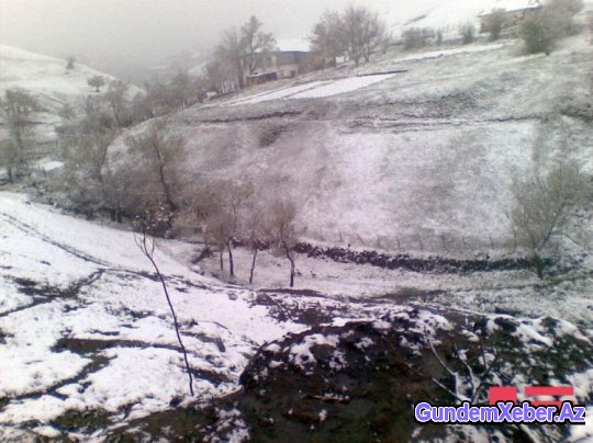 Lerikə qar yağdı - FOTO