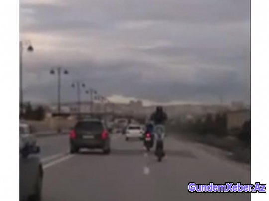 Bakıda motoşou - VİDEO