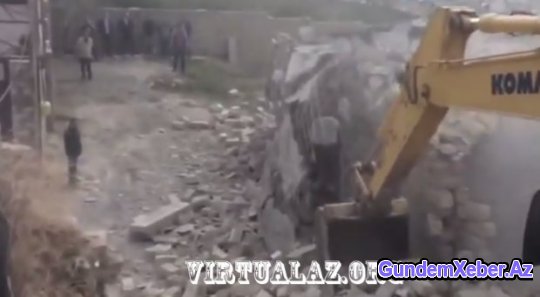 Zığda məmurlarla qarşıdurma: bir ev söküldü, intihar anonsu verildi