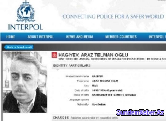 Azərbaycanlı iş adamını İnterpol xətti ilə axtarışa verib