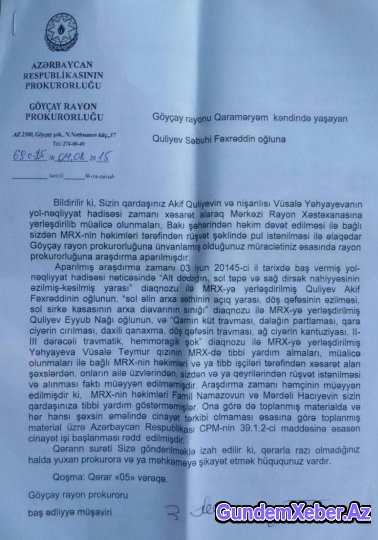 Göyçay səhiyyəsində böyük rüşvət qalmaqalı - FOTO/VİDEO
