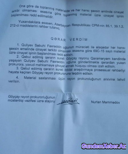 Göyçay səhiyyəsində böyük rüşvət qalmaqalı - FOTO/VİDEO