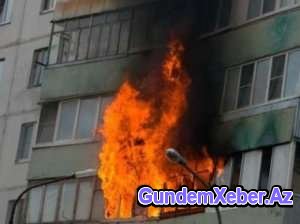Bakıda yaşayış binası yandı: 15 sakin təxliyə edildi