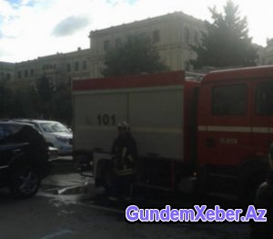 Bakıda uşaq poliklinikasında yanğın oldu