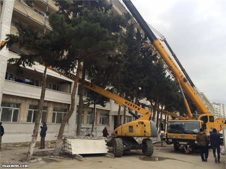 İcra başçısının bina üzləmək marağı: həm də üçüncü dəfə eyni binaları – FOTOLAR