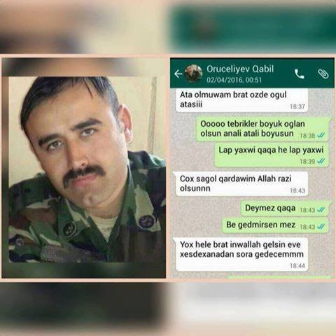 Körpəsini görmədən şəhid olan atanın ürəkdağlayan YAZIŞMASI