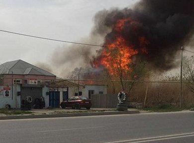Bakıda güclü yanğın