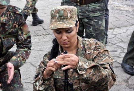 Ermənilər məxfi silahlarını işə saldılar- 170 erməni qızı cəbhəyə gəlir