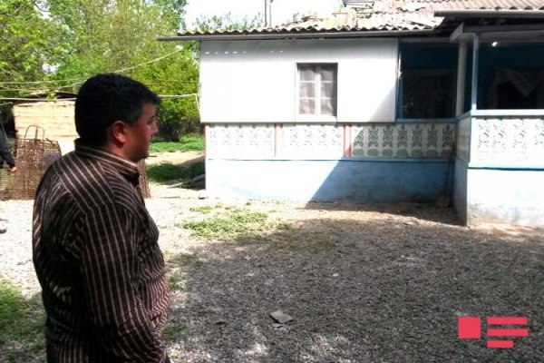 Ermənilərin atdığı mərmi Tərtər sakininin evini dağıtdı - FOTO