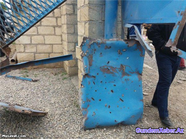 Ermənilərin atdığı mərmi məktəbi dağıtdı - FOTO