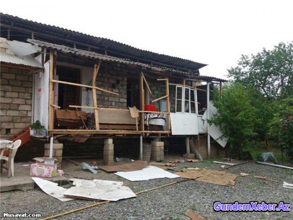 Ermənilərin atdığı mərmi məktəbi dağıtdı - FOTO