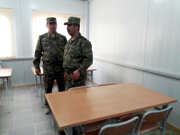  Cəbhə bölgəsində yeni tikilən hərbi hissə istifadəyə verilib