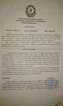 Göyçaylı Sahibkar “rüşvət çayı”na düşüb