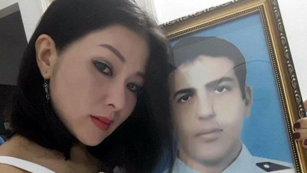 Şəhid arvadı evliliklərin bir ilində gəlin paltarı geyindi-FOTOLAR