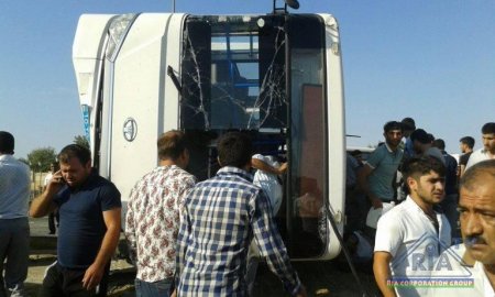 Bakıda AVTOBUS qəzası: 21 YARALI - YENİLƏNİB - FOTO