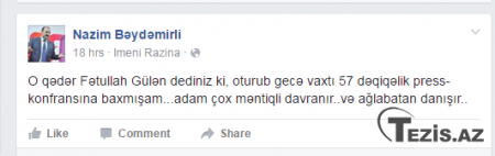 Türkiyə şirkətinin Azərbaycandakı səhmdarı Fətullah Gülən təbliğatı aparır-"FETO" 