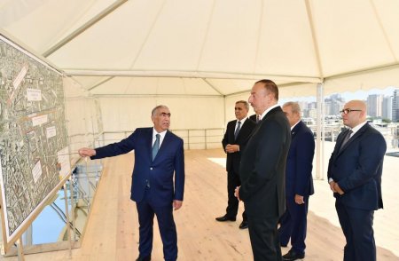 Prezident İlham Əliyev  keçmiş"Sovetski" ərazisində yeni yol-nəqliyyat infrastrukturunun təməlini qoyub - FOTO
