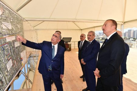 Prezident İlham Əliyev  keçmiş"Sovetski" ərazisində yeni yol-nəqliyyat infrastrukturunun təməlini qoyub - FOTO