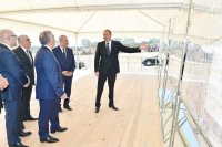 Prezident İlham Əliyev  keçmiş"Sovetski" ərazisində yeni yol-nəqliyyat infrastrukturunun təməlini qoyub - FOTO
