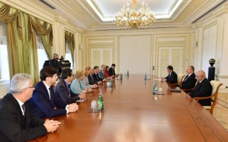 Azərbaycan prezidenti Avropa Xalq Partiyasının nümayəndə heyətini qəbul edib