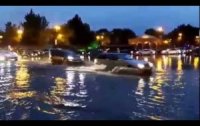 Bakı küçələrini sel basdı: - maşınlar xarab olub suyun ortasında qaldı - VİDEO