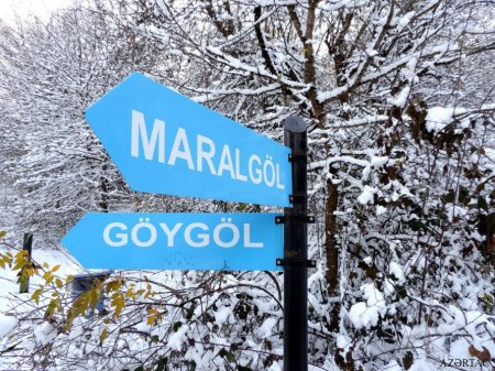 Göygölün qarlı payızı... - FOTO