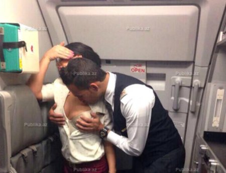 Pilotla stüardessanın intim görüntüləri YAYILDI: hamının gözü önündə... - ŞOK FOTOLAR (18+)