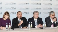 İlham Əliyev Münhendə "Avrasiyanın Çat Xətləri" barədə danışıb