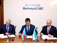 Azərbaycan və Özbəkistan yükdaşımalarla bağlı memorandum imzaladı - FOTO