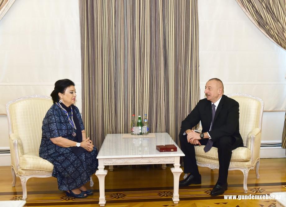 Prezident İlham Əliyev Fidan Qasımovanı qəbul edib - FOTO
